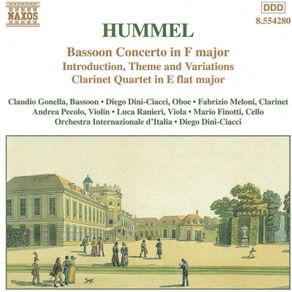 Hummel. Bassoon Concerto in F major. CD. Free Postage!