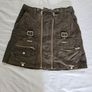 The Kooples Green Khaki Denim Cargo Skirt Image 4