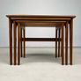 Exquisite Set of Mid Century Danish Nesting Tables by Kai Kristensen Image 8