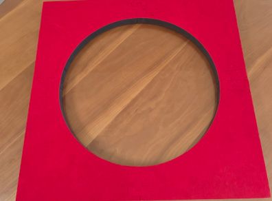 Used Red square  dartboard surround