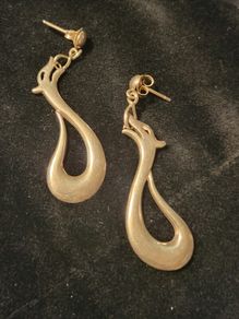 silver earrings