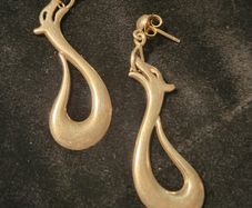 silver earrings