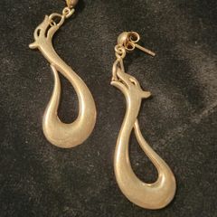 silver earrings