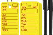 50pcs Heavy-Duty Key Tags with Rings &amp; Marker