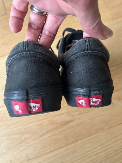 Black Vans size UK 3
