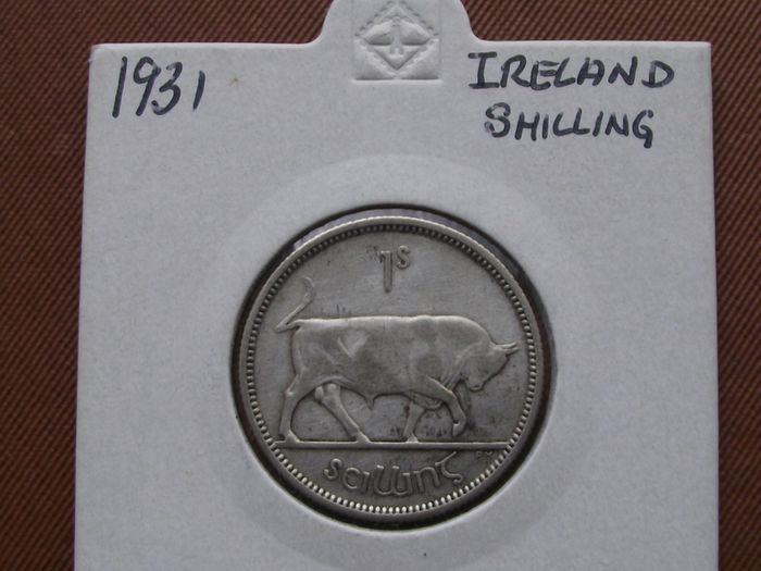 Irish Free State. 1931 Silver Shilling. Rare Year!