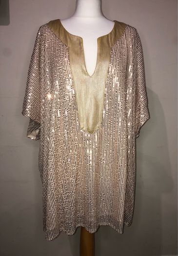 Gold sequinned blouse (5XL)