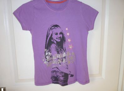 Hanna Montana Girls Purple T-shirt M&s Age 10.  Great Condition