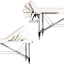 MASSIVE SALE Portable Massage Bed Table - 3-Section Aluminium Foldable Beauty Couch for Reiki Therapy Treatment Salon Healing - Metal Headrest Support/with Carry Bag Image 2