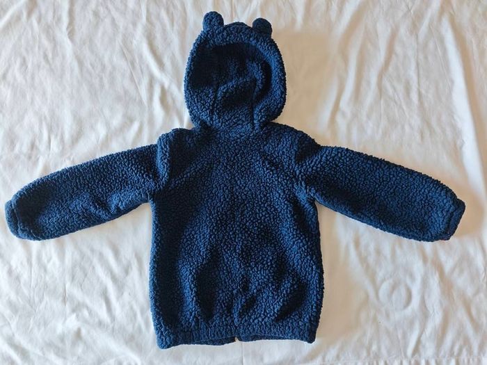 OVS Fagottino Baby Teddy Jacket 30-36 Months Navy Blue Borg Hooded
