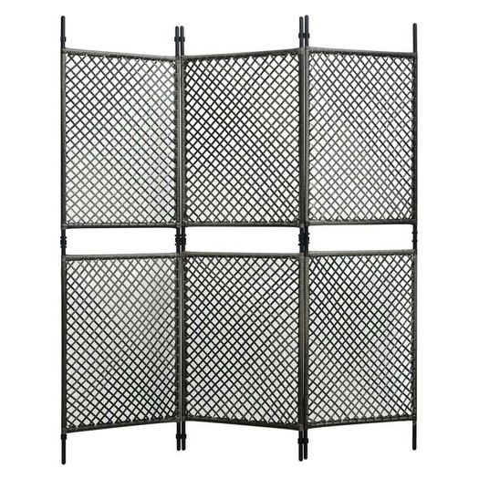 Fence Panel Poly Rattan 1.8x2 m Anthracite