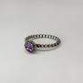 Pandora Sterling Silver Ring with Cabochon Amethyst Image 4