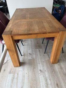 Solid wood kitchen table