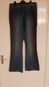 Vintage look bootcut jeans