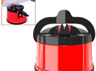 main image for ad knife sharpener scissors hand knives with suction cup fixing tungsten carbide red Base for kitchen lever