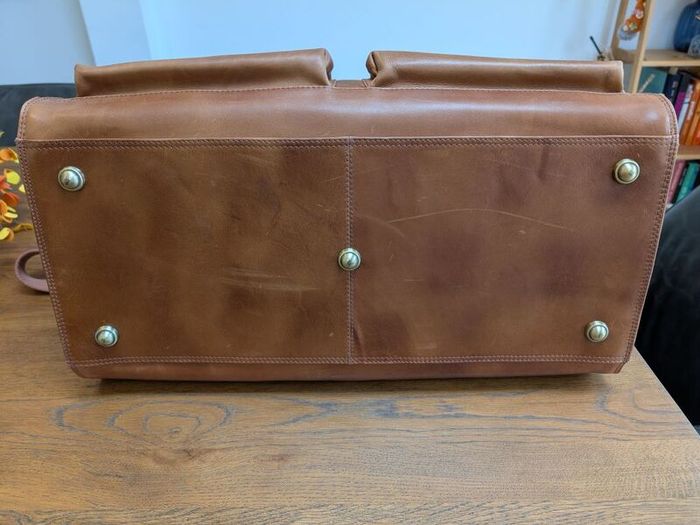 Paul Costello Genuine Leather Overnight / Travel Bag