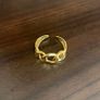 Ring chain silver 925 gold plated Image 4