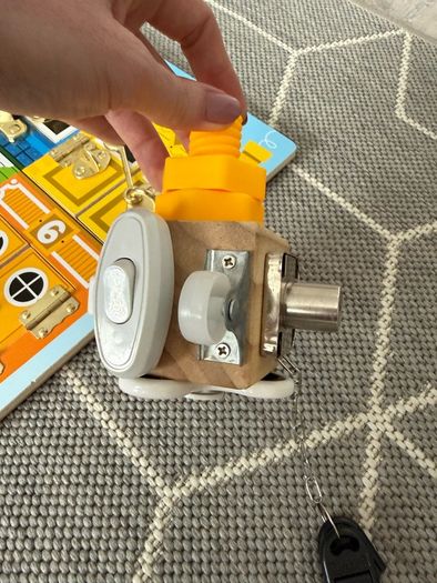 Melissa & Doug Busy Board and non branded busy cube