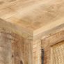 TV Cabinet 120x30x40 cm Solid Mango Wood and Natural Cane Image 2