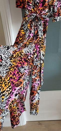 & other stories multi print slits dress Sz 34 (Fit6-8UK) - Bnwt Rrp 99