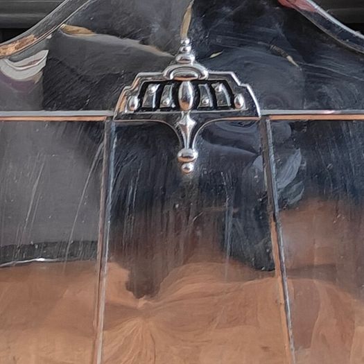 Stunning Art Deco Polished chrome Fire Screen