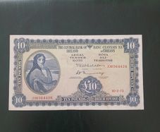1975 Irish Ten Pound Note