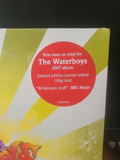 THE WATERBOYS book of lightning yellow vinyl