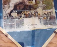 Vintage Picture Of Lourdes  X 2