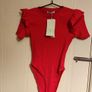 ZARA Red Ribbed Bodysuit Size S / EUR 36 Image 8