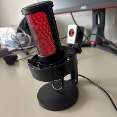 FIFINE USB Microphone for Recording and Streaming on PC and Mac,Headphone Output and Touch-Mute Button,Mic with 3 RGB Modes -A8