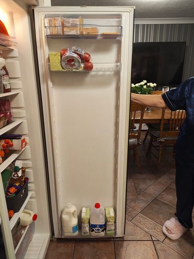 larder  tall fridge  zanussi