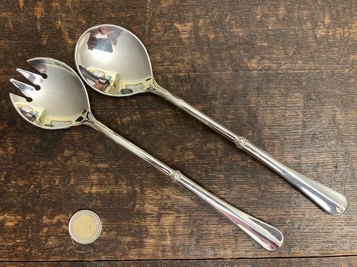 Silver-Plated Italian Salad Servers