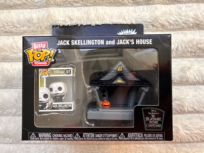Funko Bitty Pop Towns Jack Skellington and Jack's House Opened Box Please see photos