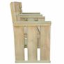 2 Seater Garden Bench 150 cm Impregnated Pinewood Image 3