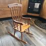 Mini ocking chair kids vintage pine solid piece Image 4