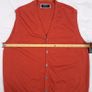 Charles Tyrwhitt Rust Orange Sleeveless 100% Merino Wool Knit Vest Gilet Mens Size L Image 8