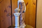 Vintage Tall Figurine of a Lady with a Flower Basket.