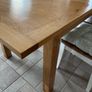 oak extendable table & chairs Image 3