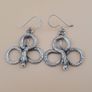 Antique Style Brass Snake Dangle Earrings Image 10