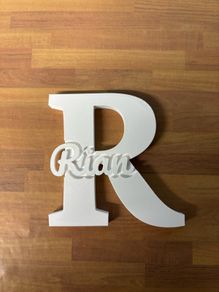 Personalised 3d printed name
