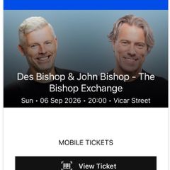 Bishop Exchange tickets