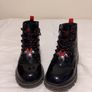 Disney Minnie Mouse Black Patent Boots With Flashing Lights Image 2