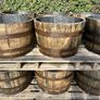 Oak barrel planters Image 3