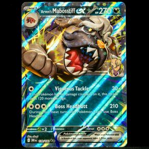 Arven's Mabosstiff EX 139/182 Double Ultra Holo Rare Destined Rivals Pokemon Card SV
