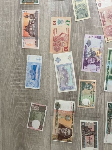 52PCS Notes From 28 Countries Real Banknotes New UNC