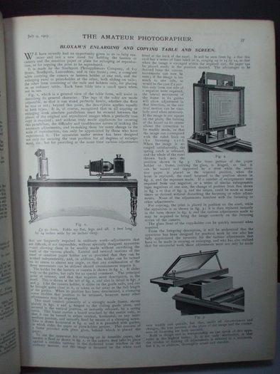SALE!  THE AMATEUR PHOTOGRAPHER - 1903 - The Popular Illustrated Journal for All Photographers - Volume XXXVIII - July to December 1903