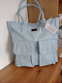 womens bag baby blue color