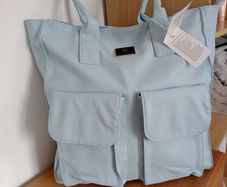 womens bag baby blue color