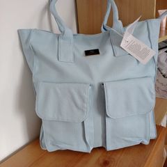 womens bag baby blue color