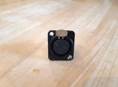 Female Panel Mount XLR Connector